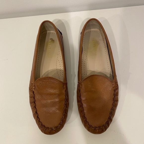 Cole Haan Evelyn Soft Leather Brown Old Money Drivers Loafers Size 7.5 - Picture 4 of 7